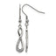 Stainless Steel Polished Infinity Cubic Zirconia Drop Dangle Earrings for Women