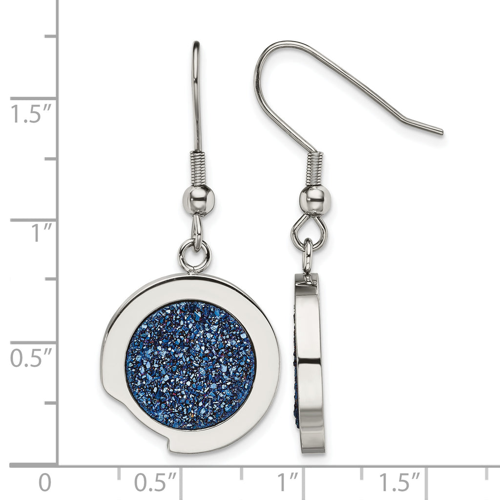 Stainless Steel Polished Drop Dangle Earrings for Women