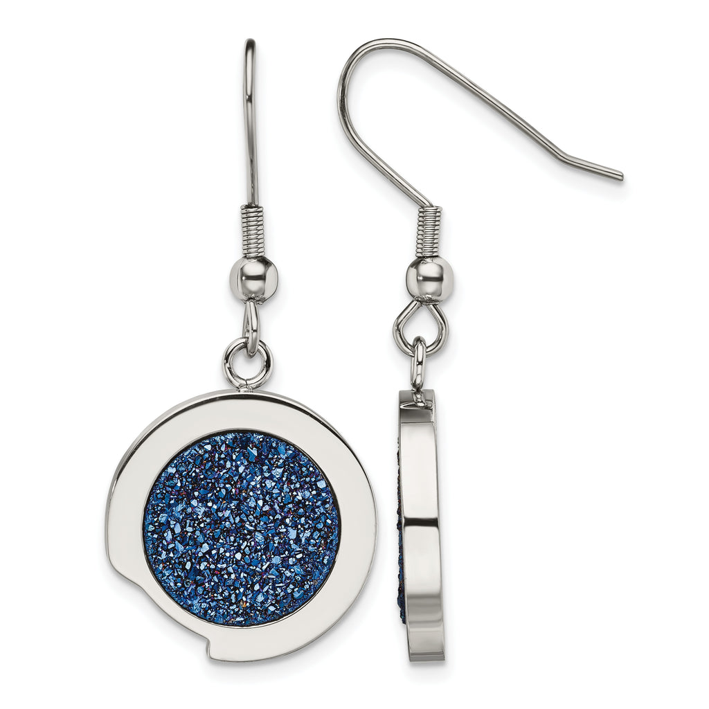 Stainless Steel Polished Drop Dangle Earrings for Women