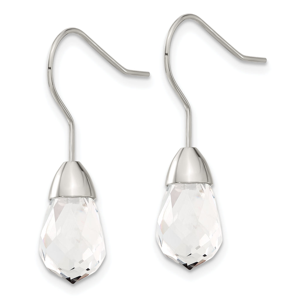 Stainless Steel Polished Drop Dangle Earrings for Women
