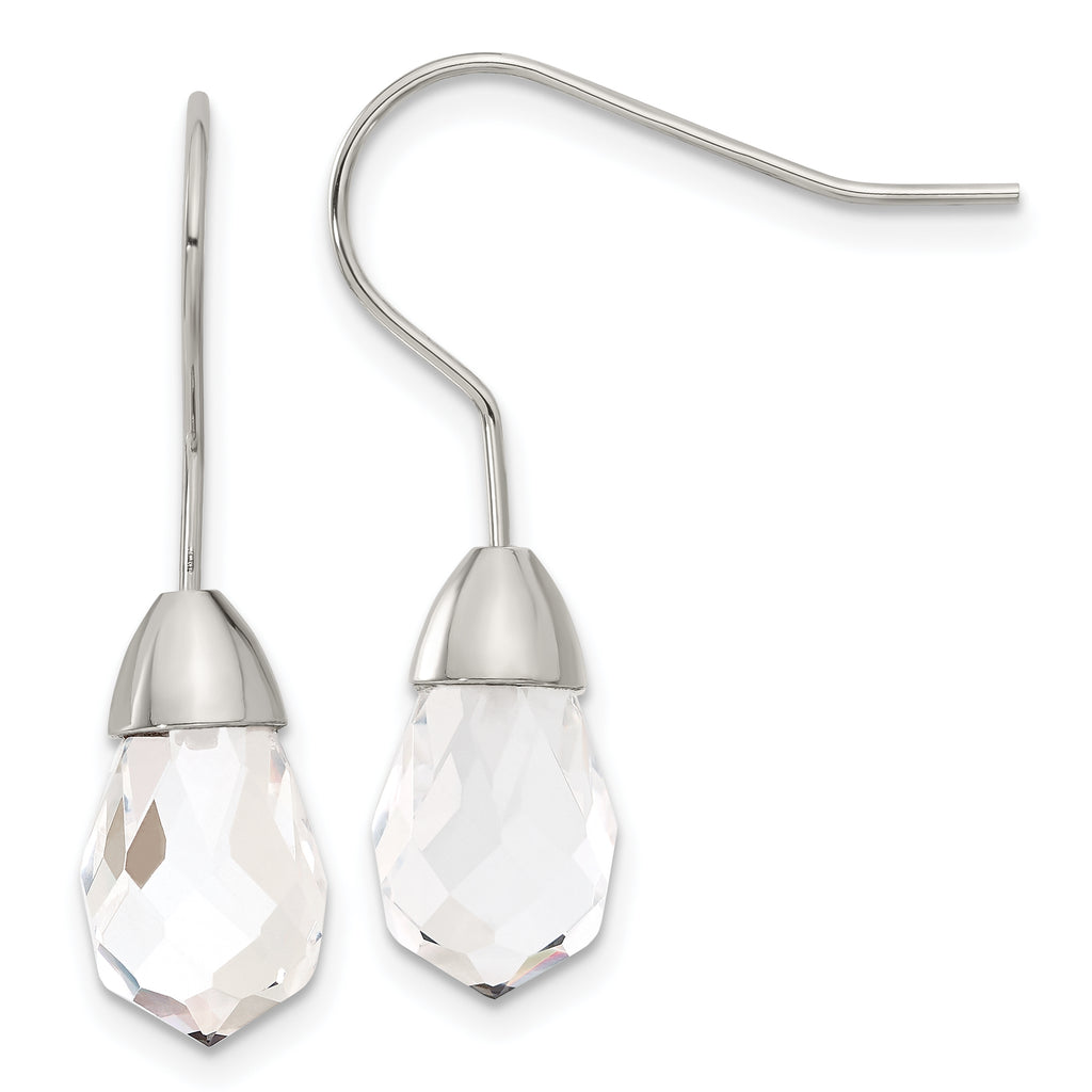 Stainless Steel Polished Drop Dangle Earrings for Women