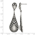 Stainless Steel Polished Drop Dangle Earrings for Women
