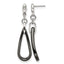 Stainless Steel Ceramic Polished Cubic Zirconia Drop Dangle Earrings for Women
