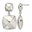 Stainless Steel Polished Square Drop Dangle Earrings for Women
