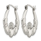 Stainless Steel Polished Creole Hoop Earrings for Women