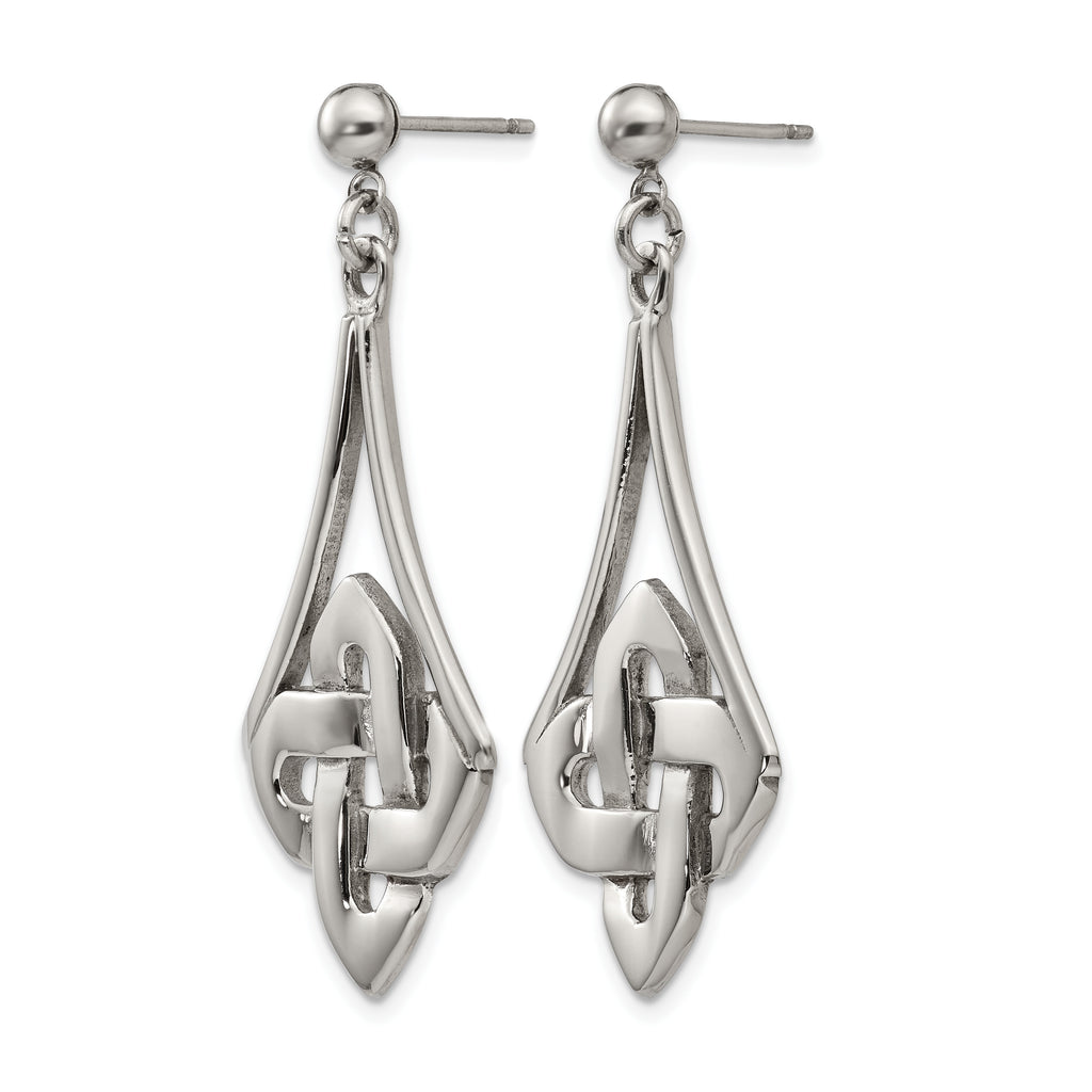 Stainless Steel Polished Drop Dangle Earrings for Women