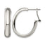 Stainless Steel Polished Hoop Earrings for Women