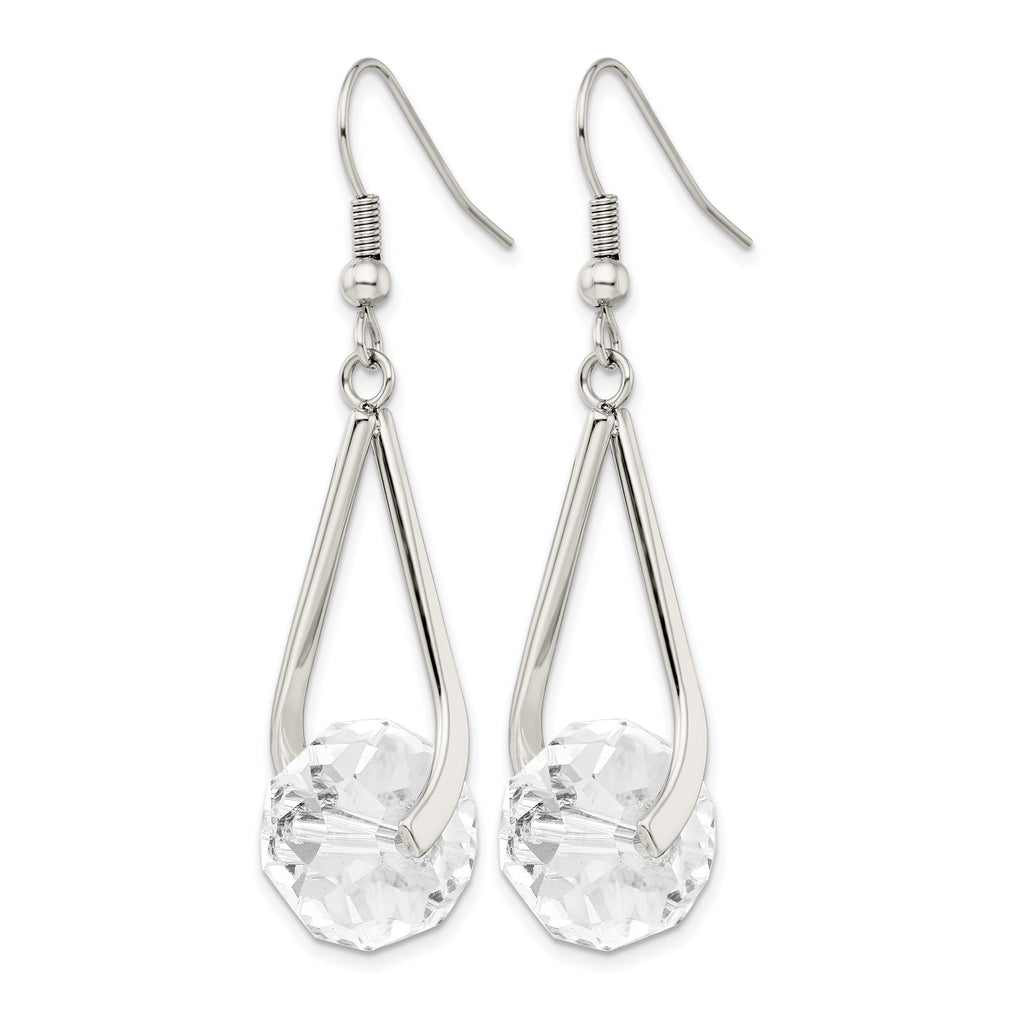 Stainless Steel Polished Drop Dangle Earrings for Women