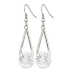 Stainless Steel Polished Drop Dangle Earrings for Women