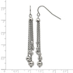 Stainless Steel Polished Drop Dangle Earrings for Women