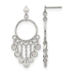 Stainless Steel Polished Drop Dangle Earrings for Women