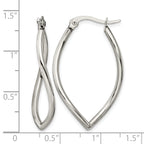 Stainless Steel Polished Hoop Earrings for Women
