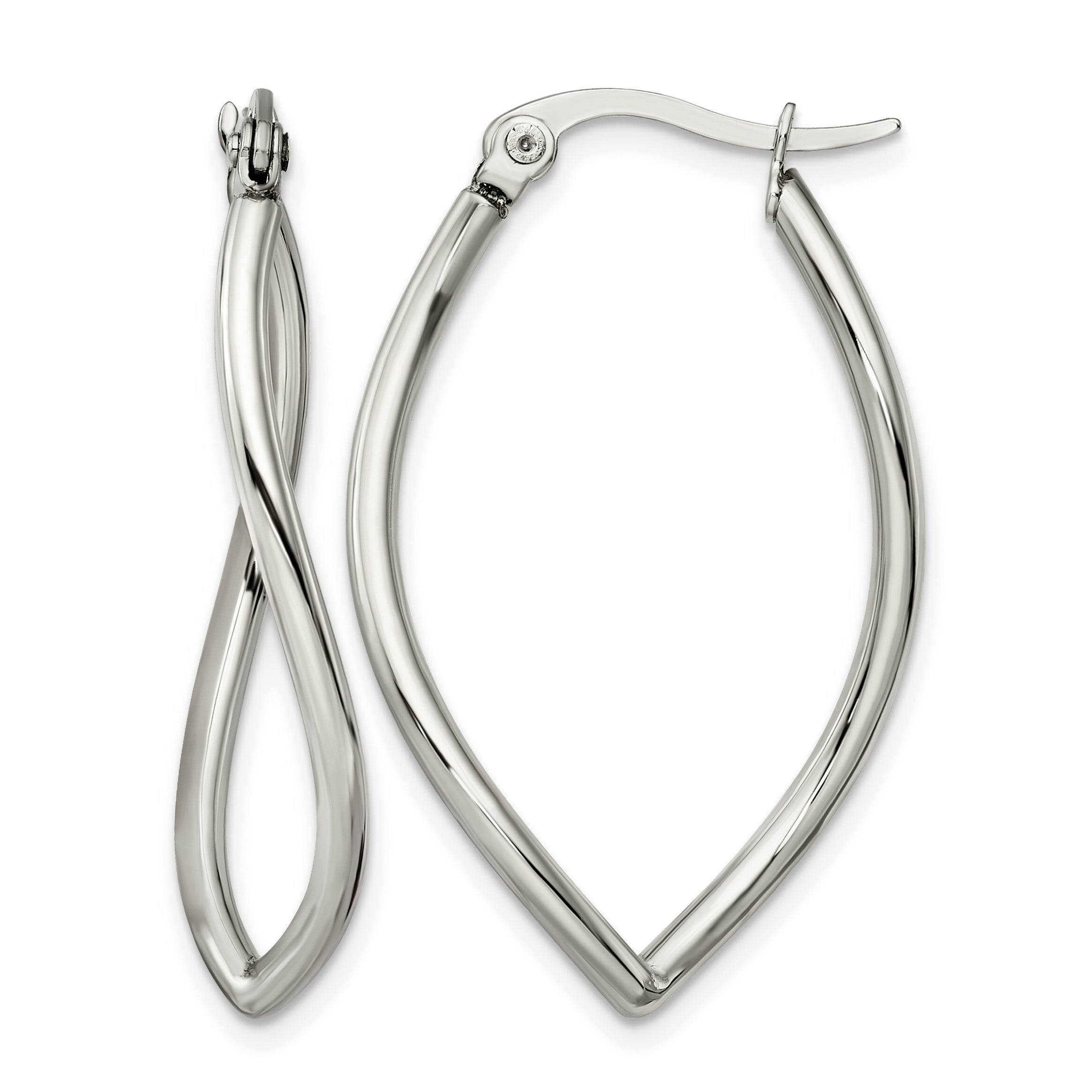 Stainless Steel Polished Hoop Earrings for Women Main image