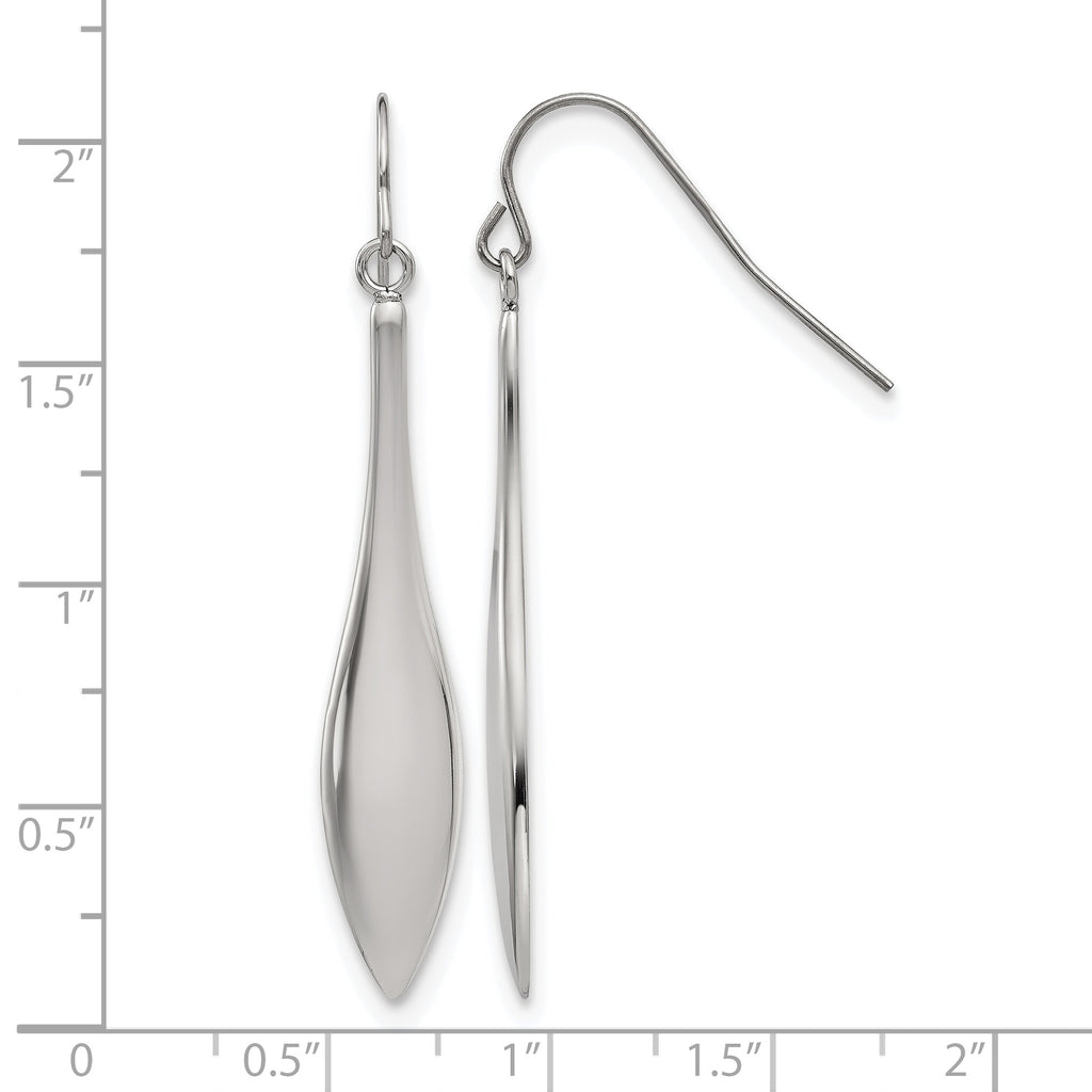 Stainless Steel Polished Drop Dangle Earrings for Women