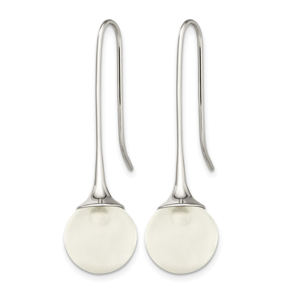 Stainless Steel Polished Drop Dangle Earrings for Women