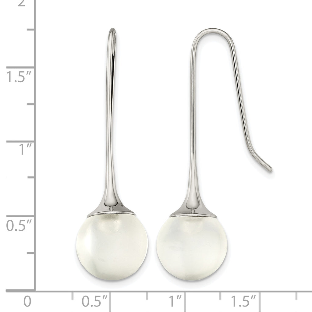 Stainless Steel Polished Drop Dangle Earrings for Women