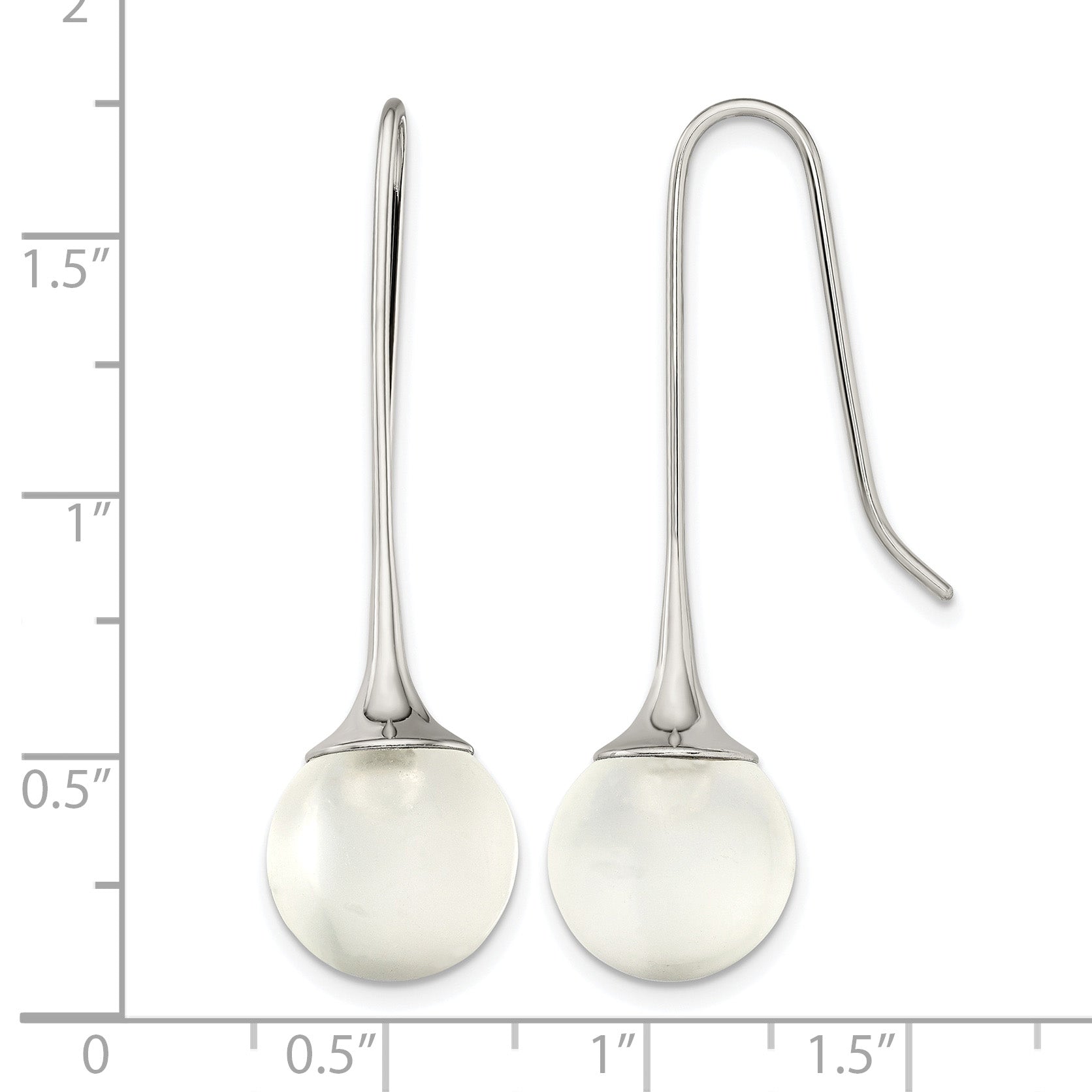 Stainless Steel Polished Drop Dangle Earrings for Women