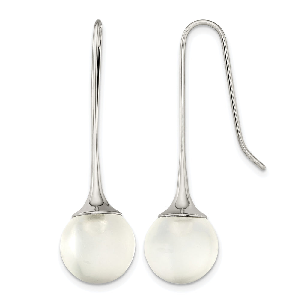 Stainless Steel Polished Drop Dangle Earrings for Women