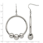 Stainless Steel Polished Drop Dangle Earrings for Women