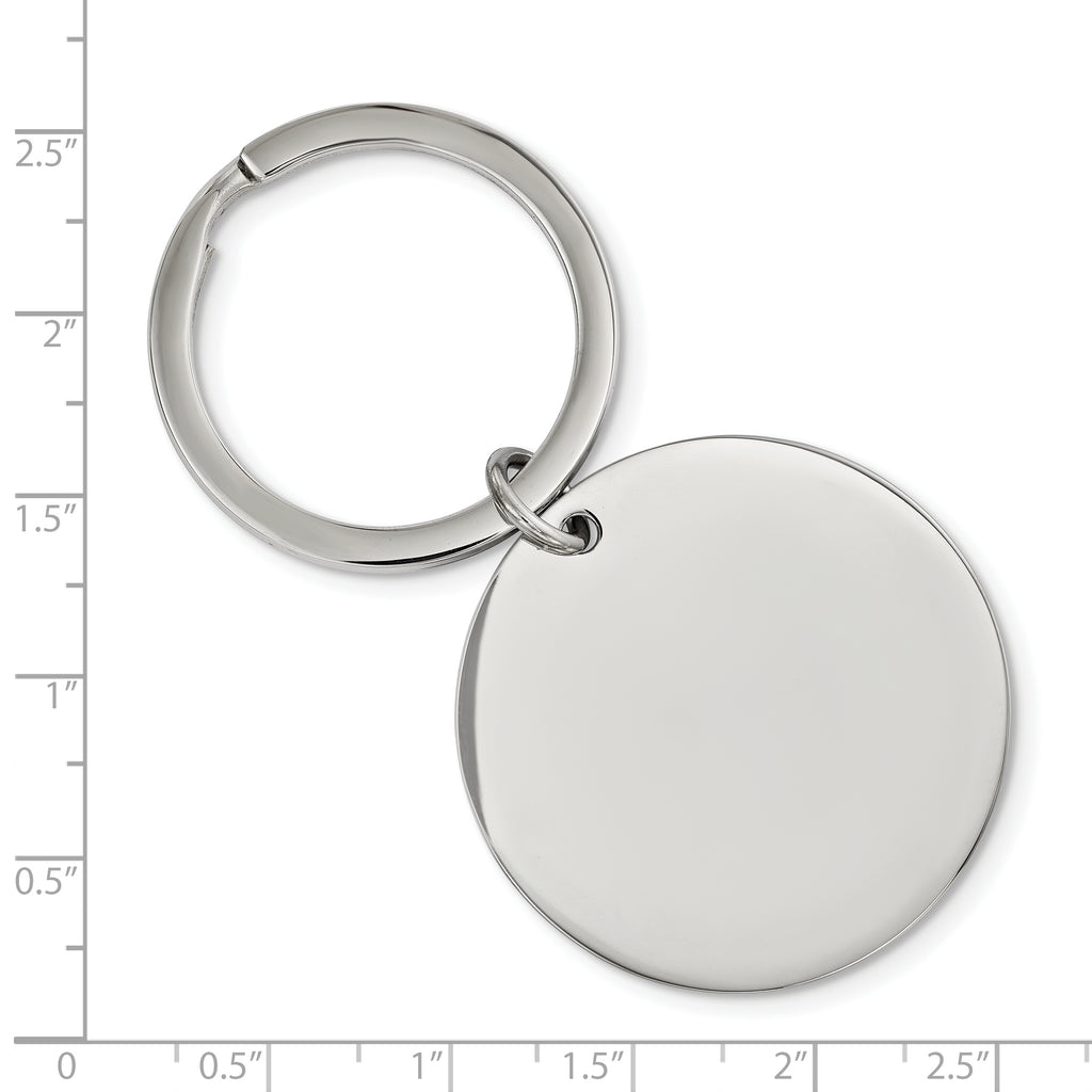 Chisel Stainless Steel Brushed and Polished 1.85mm Reversible Circle Key Ring