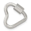 Polished Heart Stainless Steel Clasp