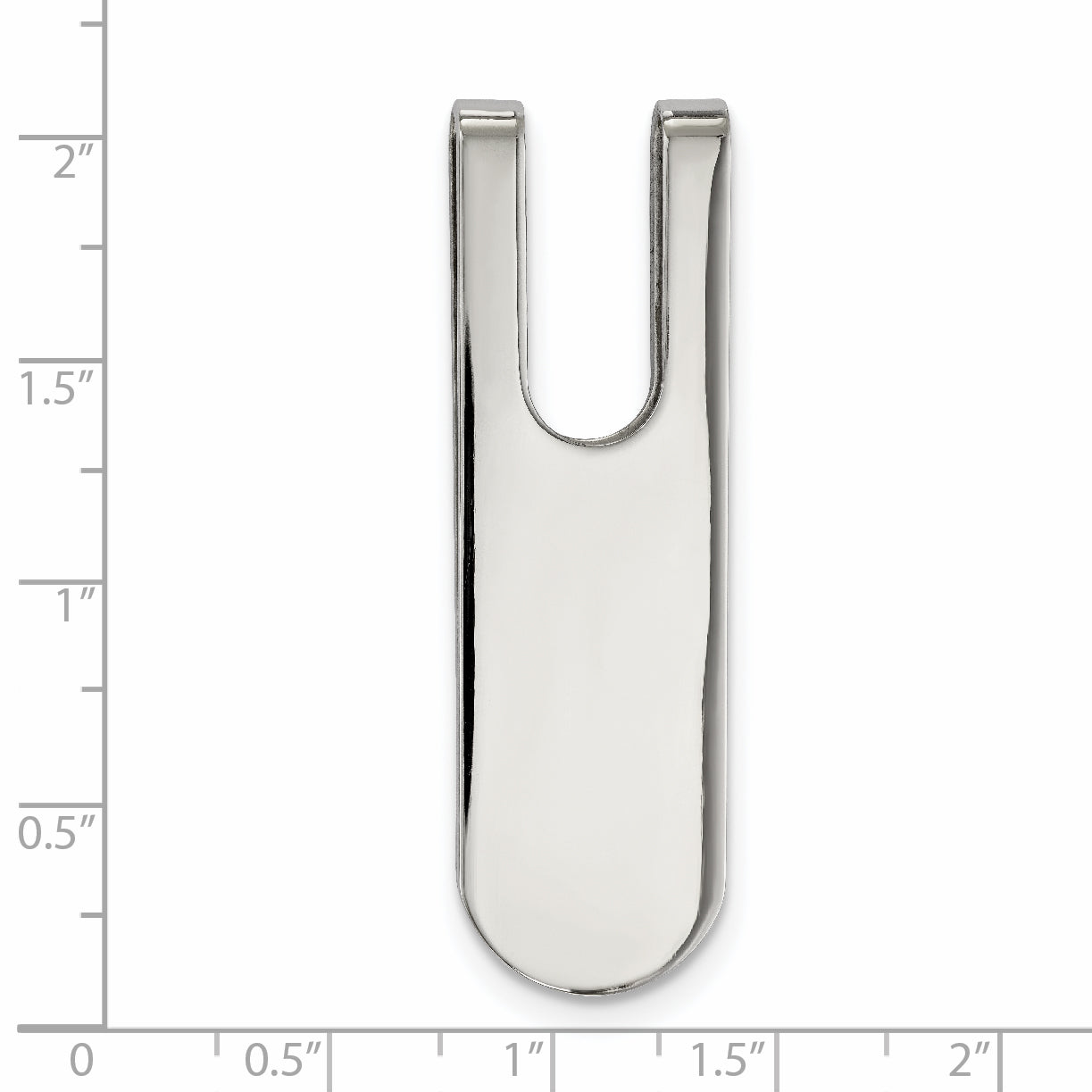 Chisel Stainless Steel Polished Money Clip