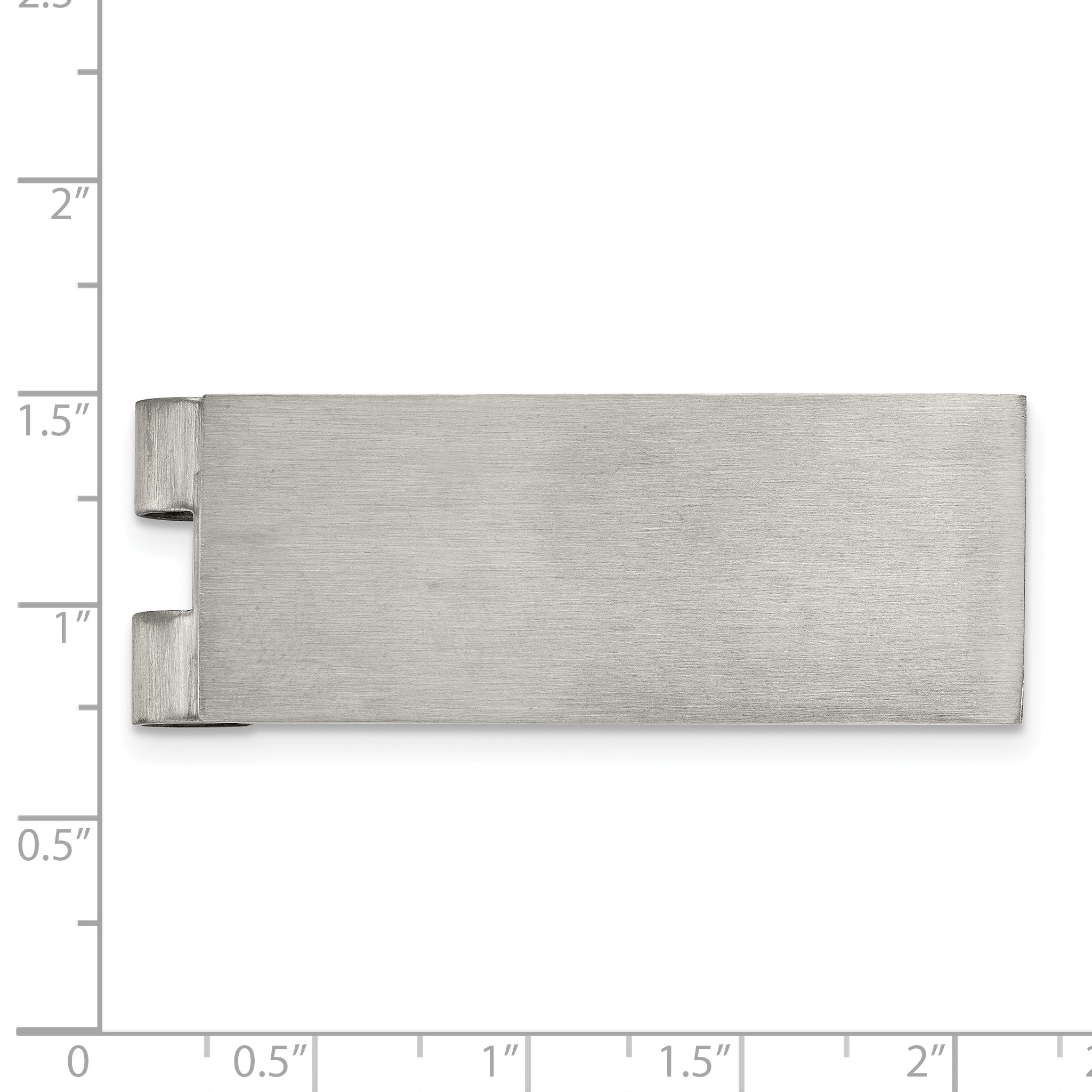 Chisel Stainless Steel Brushed Money Clip
