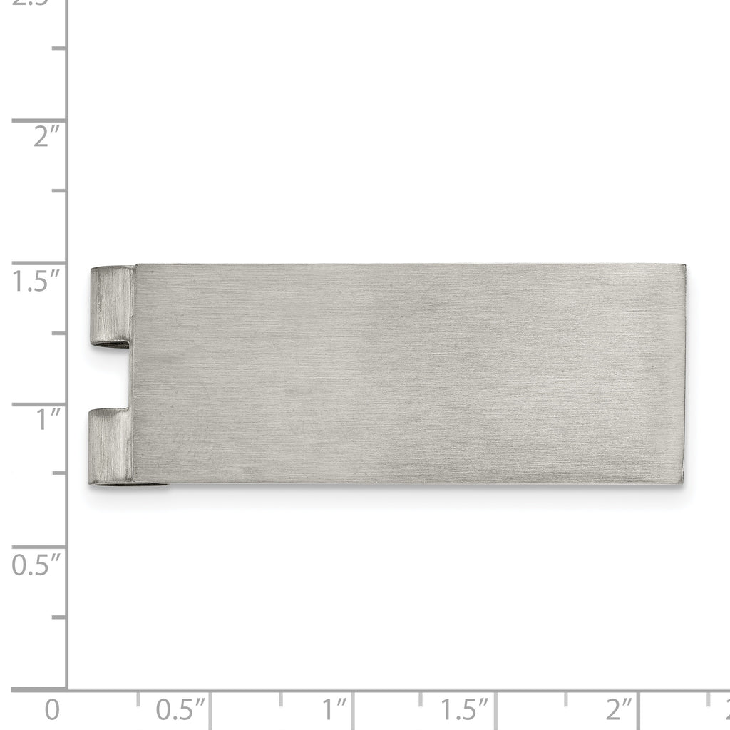 Chisel Stainless Steel Brushed Money Clip