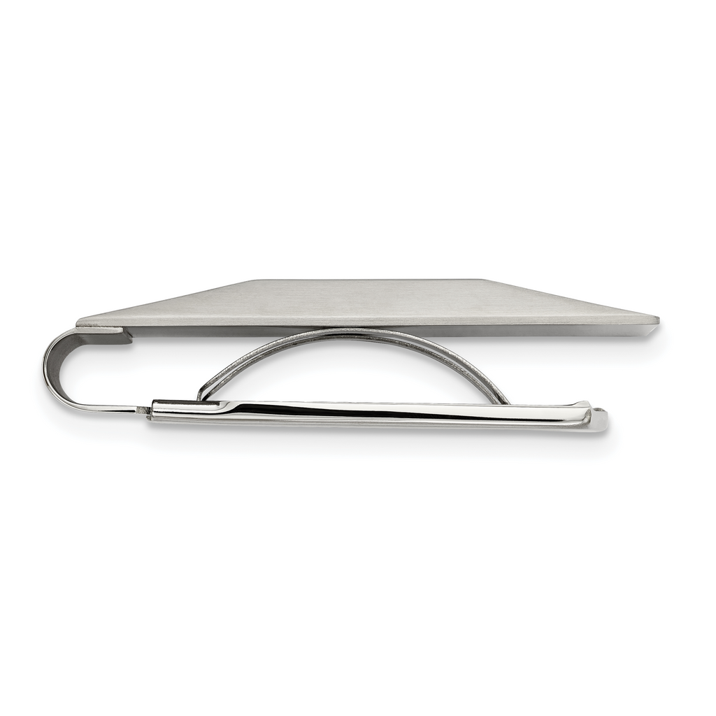Chisel Stainless Steel Brushed and Polished Money Clip