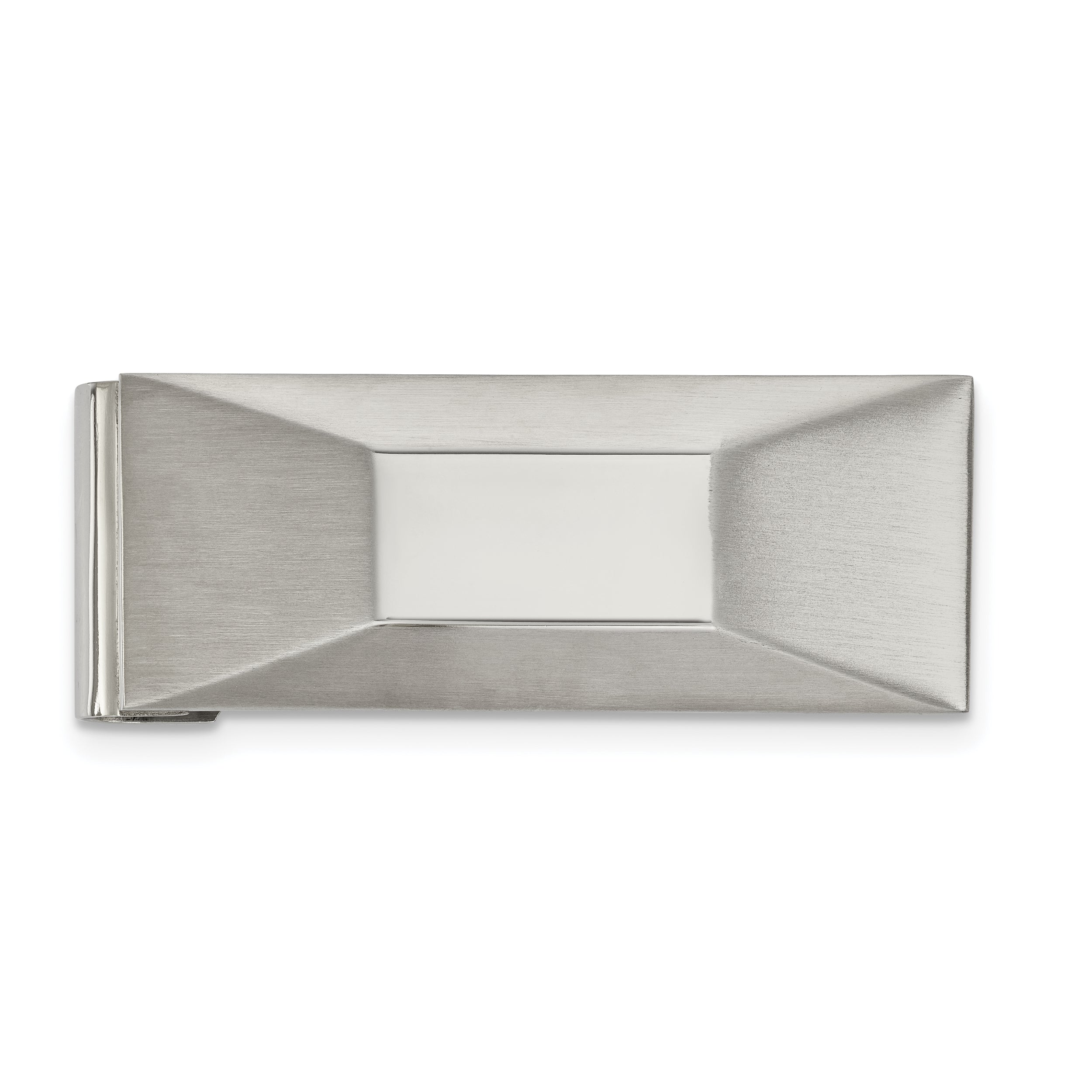Chisel Stainless Steel Brushed and Polished Money Clip