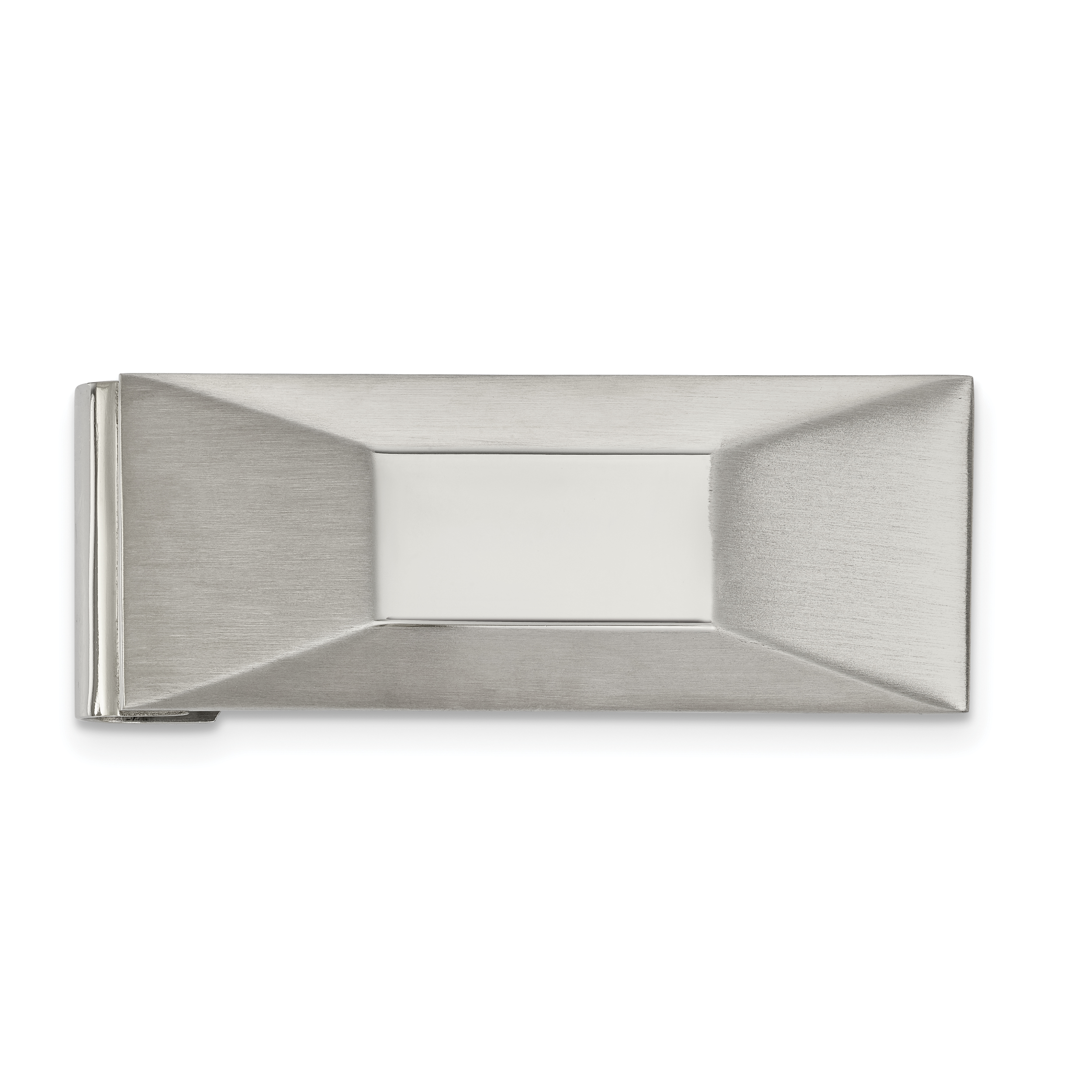 Chisel Stainless Steel Brushed and Polished Money Clip