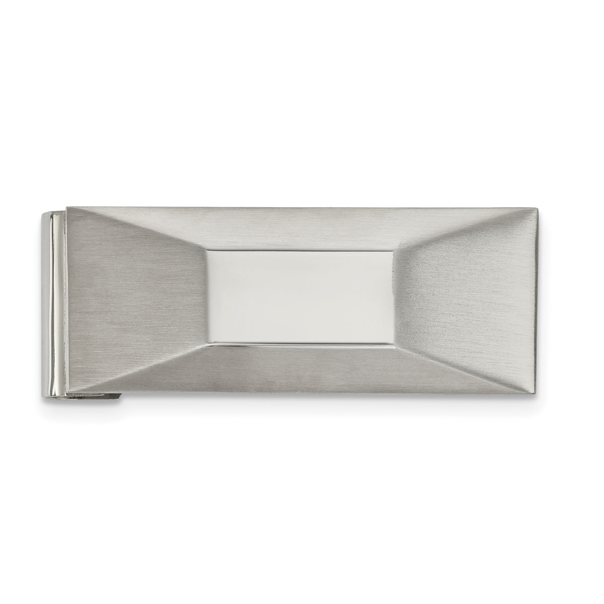 Chisel Stainless Steel Brushed and Polished Money Clip