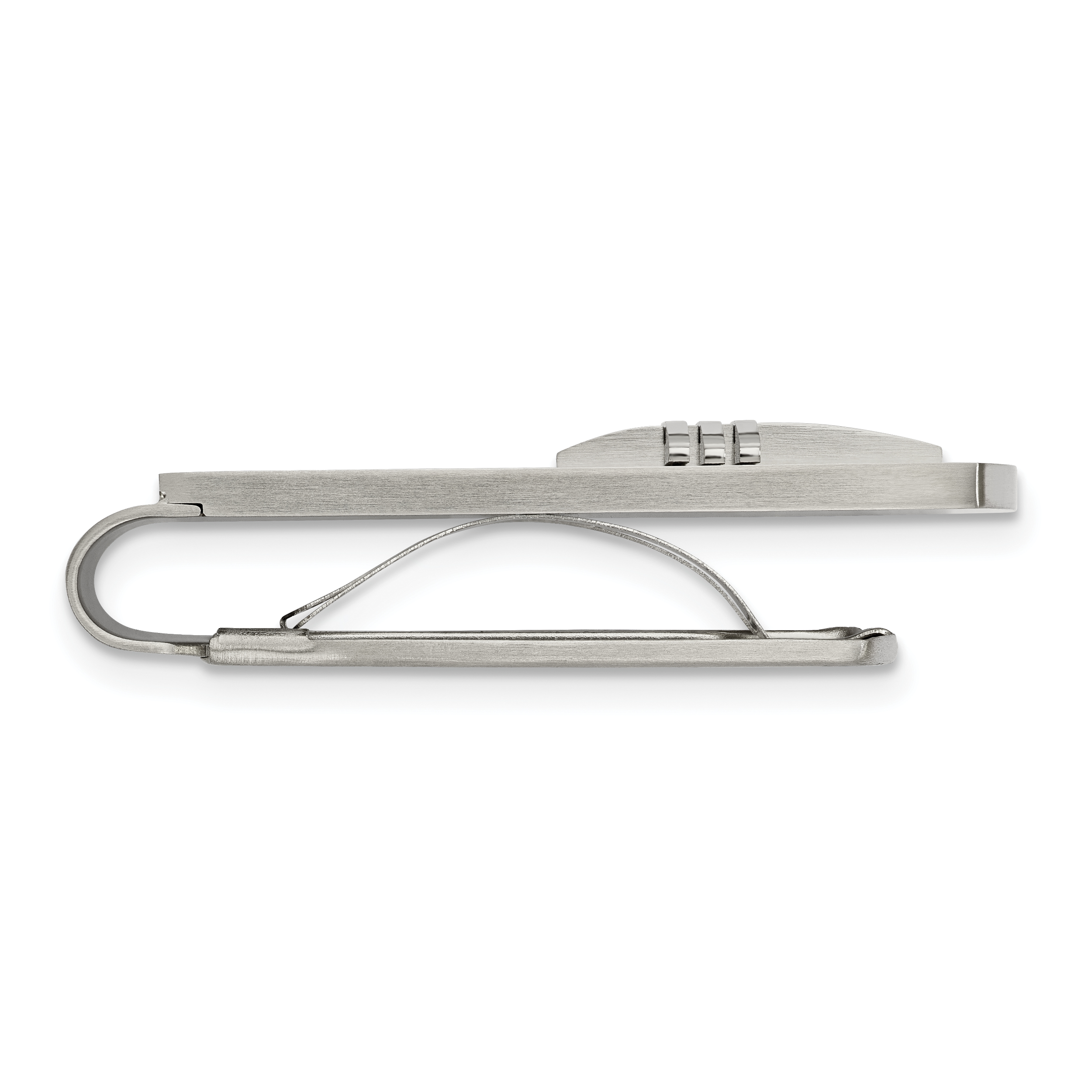 Chisel Stainless Steel Brushed and Polished Cross Money Clip