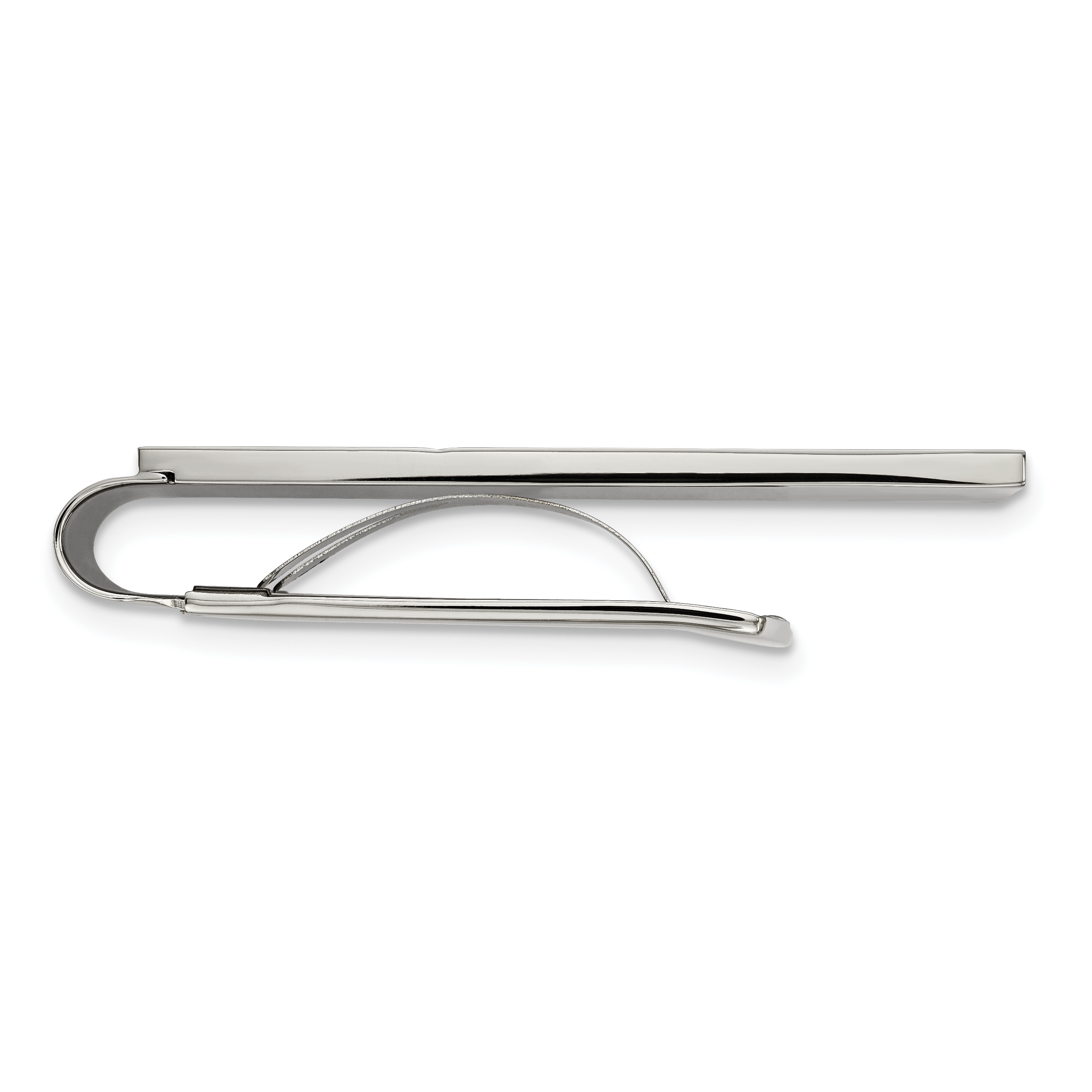 Chisel Stainless Steel Polished Grooved Money Clip Secondary image