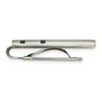 Chisel Stainless Steel Polished Black Carbon Fiber Inlay Money Clip