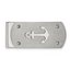 Chisel Stainless Steel Brushed and Polished Anchor Money Clip