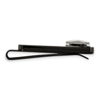 Chisel Stainless Steel Polished Black IP-plated Functional Compass Money Clip