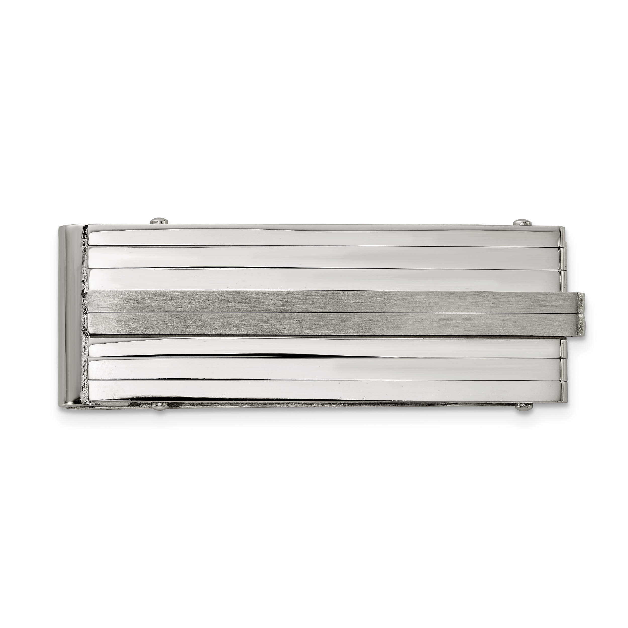 Chisel Stainless Steel Brushed and Polished Money Clip
