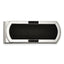Chisel Stainless Steel Brushed and Polished Black IP-plated with Black CZ Money Clip