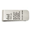Chisel Stainless Steel Brushed Lasered DAD Money Clip