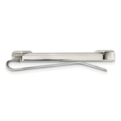 Chisel Stainless Steel Polished with CZ and Carbon Fiber Inlay Cross Money Clip