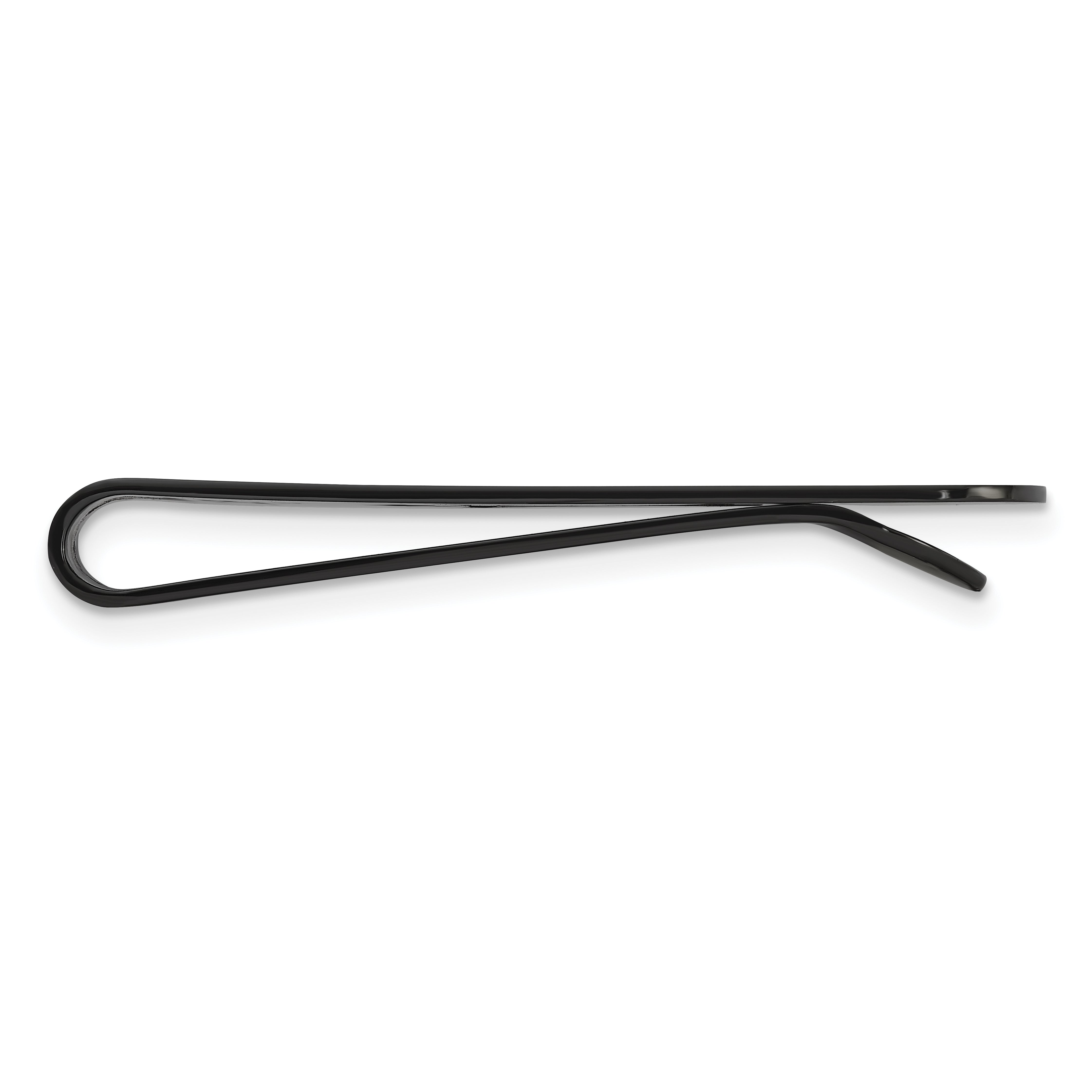 Chisel Stainless Steel Brushed and Polished Black IP-plated Cross Money Clip