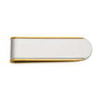 Men's Polished Gold-Tone Stainless Steel Money Clip
