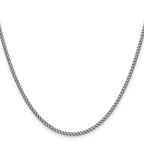 Chisel Stainless Steel Antiqued 2mm Round Curb Chain