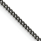 Chisel Stainless Steel Antiqued 2mm Round Curb Chain