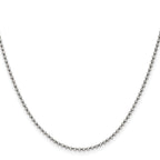 Chisel Stainless Steel Antiqued 2mm Beaded Ball Chain