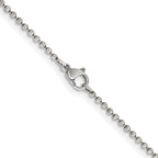 Chisel Stainless Steel Antiqued 2mm Beaded Ball Chain