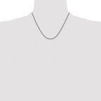 Stainless Steel Antiqued Beaded Chain Necklace 2.4mm