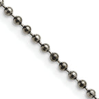 Chisel Stainless Steel Antiqued 2.4mm Beaded Ball Chain