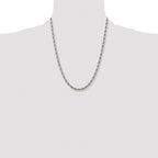 Stainless Steel Rope Chain Necklace 6mm